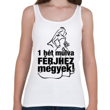 PRINTFASHION Férjhez megyek! - Női atléta - Fehér női trikó