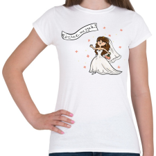 PRINTFASHION Férjhez megyek - Női póló - Fehér női póló