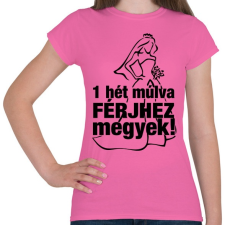 PRINTFASHION Férjhez megyek! - Női póló - Rózsaszín női póló
