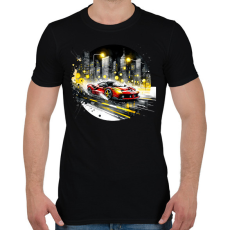 PRINTFASHION Ferrari - Férfi póló - Fekete