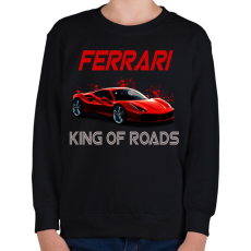 PRINTFASHION FERRARI KING OF ROADS - Gyerek pulóver - Fekete