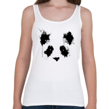 PRINTFASHION Festett panda - Női atléta - Fehér női trikó