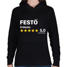 PRINTFASHION Festő Értékelés ***** 5.0 (69 értékelés) - Női kapucnis pulóver - Fekete női pulóver, kardigán