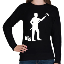 PRINTFASHION Festő mester - Női pulóver - Fekete női pulóver, kardigán