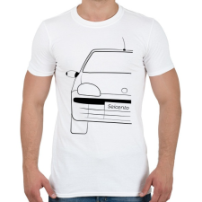 PRINTFASHION Fiat Seicento - Férfi póló - Fehér férfi póló