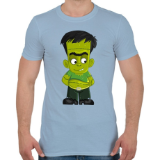 PRINTFASHION Fiatal Frankenstein - Férfi póló - Világoskék