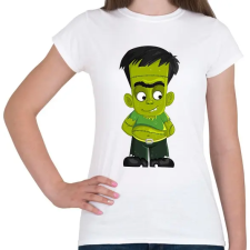 PRINTFASHION Fiatal Frankenstein - Női póló - Fehér női póló