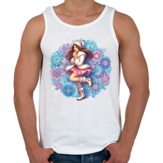 PRINTFASHION Fiatal lány télen - Férfi atléta - Fehér