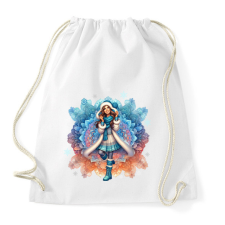 PRINTFASHION Fiatal lány télen - Sportzsák, Tornazsák - Fehér tornazsák