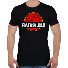 PRINTFASHION Fiatosaurus - Férfi póló - Fekete férfi póló