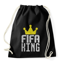 PRINTFASHION Fifa King - Sportzsák, Tornazsák - Fekete tornazsák