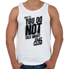 PRINTFASHION Fight Club: Rule One - Férfi atléta - Fehér atléta, trikó