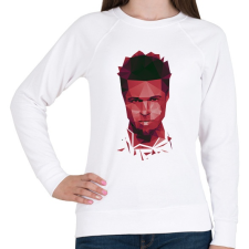 PRINTFASHION Fight Club: Tyler - Női pulóver - Fehér női pulóver, kardigán