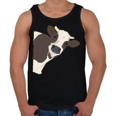 PRINTFASHION Figyelő tehén - Férfi atléta - Fekete