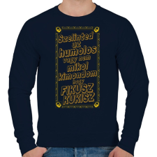 PRINTFASHION Fikusz Kukisz | 2 - Férfi pulóver - Sötétkék női pulóver, kardigán