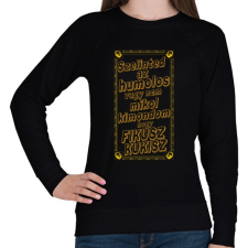 PRINTFASHION Fikusz Kukisz | 2 - Női pulóver - Fekete női pulóver, kardigán