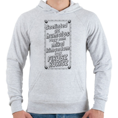 PRINTFASHION Fikusz Kukisz - Férfi kapucnis pulóver - Sport szürke