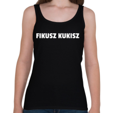 PRINTFASHION FIKUSZ KUKISZ - Női atléta - Fekete női trikó