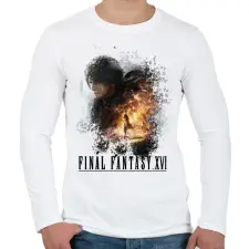 PRINTFASHION Final Fantasy 16 - Férfi hosszú ujjú póló - Fehér férfi póló