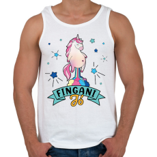 PRINTFASHION Fingani jó - Férfi atléta - Fehér