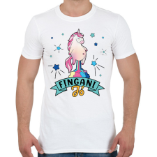 PRINTFASHION Fingani jó - Férfi póló - Fehér férfi póló