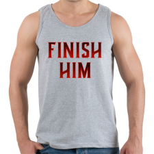 PRINTFASHION Finish him! - Férfi atléta - Sport szürke atléta, trikó