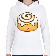 PRINTFASHION Finom csiga - Női kapucnis pulóver - Fehér