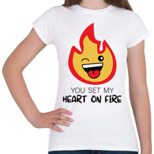 PRINTFASHION Fire-Marshamllow - Férfi - Női póló - Fehér női póló