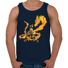 PRINTFASHION Firedragon - Férfi atléta - Sötétkék