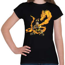 PRINTFASHION Firedragon - Női póló - Fekete női póló