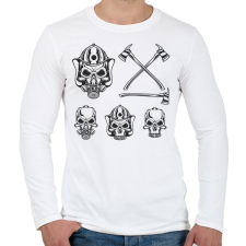 PRINTFASHION Firefighter 03 - Férfi hosszú ujjú póló - Fehér férfi póló