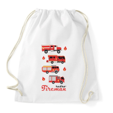 PRINTFASHION Fireman retro - Sportzsák, Tornazsák - Fehér tornazsák