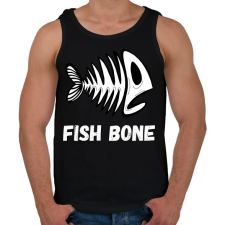 PRINTFASHION fish bone - Férfi atléta - Fekete atléta, trikó