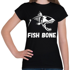 PRINTFASHION fish bone - Női póló - Fekete