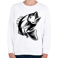 PRINTFASHION fish - Gyerek pulóver - Fehér