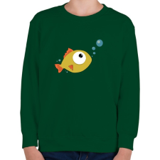 PRINTFASHION Fish - Gyerek pulóver - Sötétzöld gyerek pulóver, kardigán