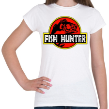 PRINTFASHION Fish Hunter - Női póló - Fehér női póló