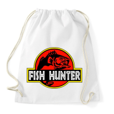 PRINTFASHION Fish Hunter - Sportzsák, Tornazsák - Fehér tornazsák