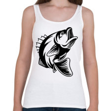 PRINTFASHION fish - Női atléta - Fehér női trikó