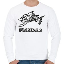 PRINTFASHION Fishbone 1 fehér - Férfi pulóver - Fehér női pulóver, kardigán