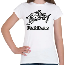 PRINTFASHION Fishbone 1 fehér - Női póló - Fehér női póló