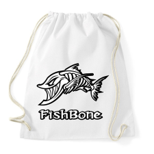 PRINTFASHION Fishbone 1 fehér - Sportzsák, Tornazsák - Fehér tornazsák
