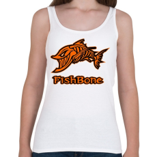 PRINTFASHION Fishbone 1 narancssárga - Női atléta - Fehér