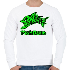 PRINTFASHION Fishbone 1 zöld - Férfi pulóver - Fehér női pulóver, kardigán