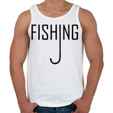 PRINTFASHION Fishing - Férfi atléta - Fehér