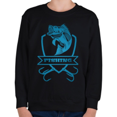 PRINTFASHION fishing - Gyerek pulóver - Fekete