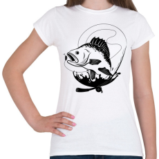 PRINTFASHION fishing - Női póló - Fehér