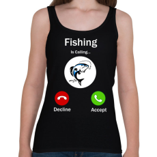 PRINTFASHION Fishing phone - Női atléta - Fekete