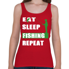 PRINTFASHION Fishing soul - Női atléta - Cseresznyepiros női trikó