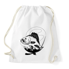 PRINTFASHION fishing - Sportzsák, Tornazsák - Fehér tornazsák